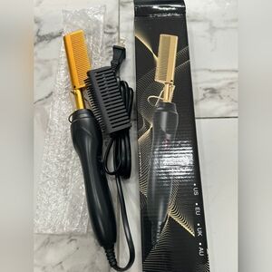 Gold and Black Electric Hot Comb